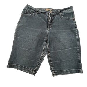 Nine West Vintage America Collection Lucie Bermuda Jean Shorts Size 10 Women's